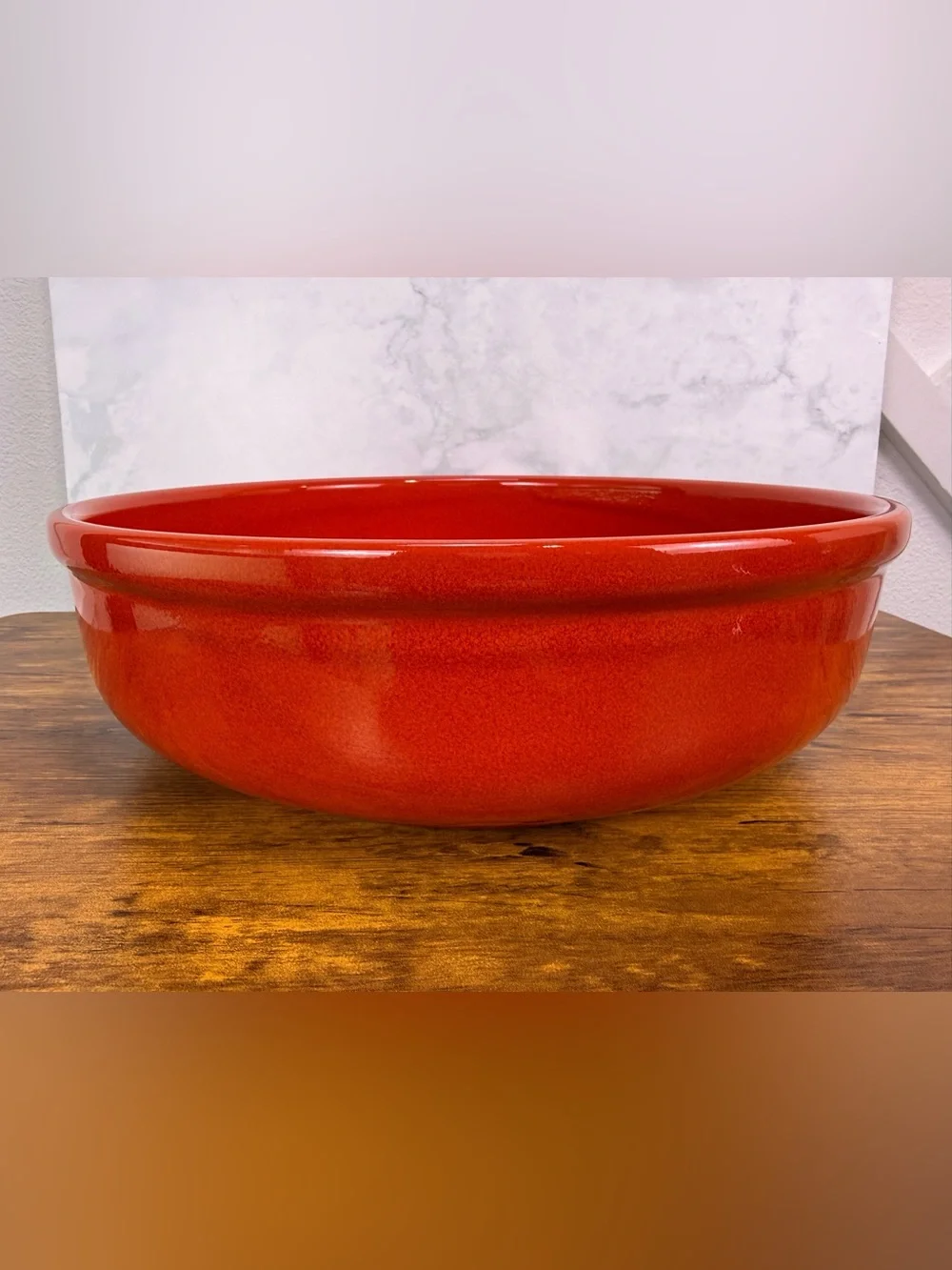 Vintage Waechtersbach West Germany 12.75” Christmas Tree Serving Bowl Red